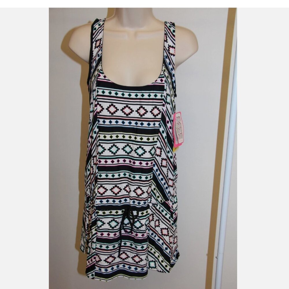 NWT Coco Rave swimsuit Bikini Cover Up Sugar Rash Twist Back Dress size M